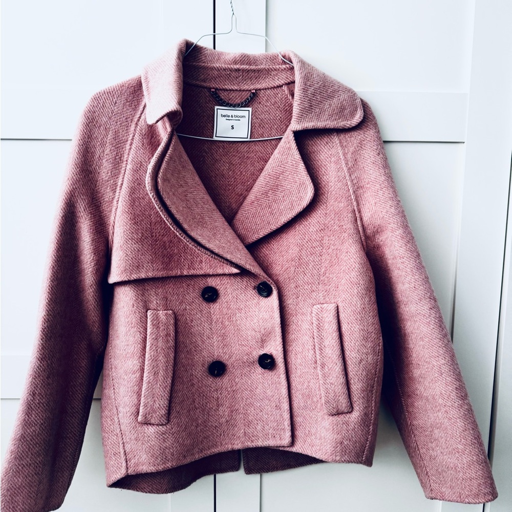 Belle & Bloom Pink Double-Breasted Coat (Designed in Australia) - Picture 13 of 13